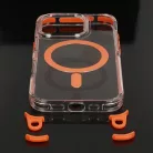 Tel Protect Strap átlátszó tok iPhone 17 Air narancs tok