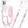 Tel Protect Strap Clear fliptok iPhone 17 Pro Max pink tok