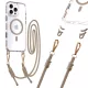 Tel Protect Strap átlátszó tok iPhone 17 Air arany tok