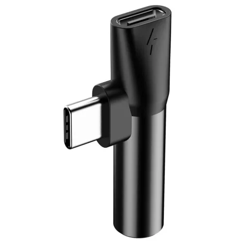 Baseus USB Type-C - Type-C + 3.5mm JACK audio Adapter fekete (CATL41-01)