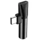 Baseus USB Type-C - Type-C + 3.5mm JACK audio Adapter fekete (CATL41-01)