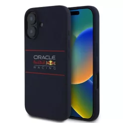   Red Bull Szilikon Vízszintes Logó MagSafe iPhone 16 tok Navy tok