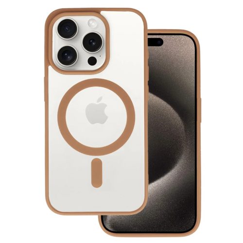 Akril színű Magsafe tok iPhone 15 Pro Max titán tok