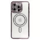 Bling Magsafe tok Iphone 16 Pro készülékhez lila színben