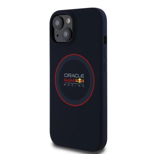 Red Bull Szilikon Piros Gyűrű MagSafe tok iPhone 14-hez Tengerészkék