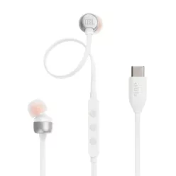 JBL Tune 310C Pure Bass fülhallgató (Type-C), Fehér EU
