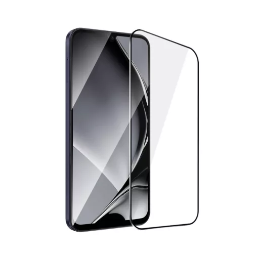 Edzett üveg fém keret Samsung Galaxy A24 4G / A25 5G fekete keret üvegfólia