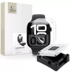   TECH-PROTECT SUPREME KÉSZLET 2-PACK APPLE WATCH 10/11 (42 MM) ÁTLÁTSZÓ védőfólia