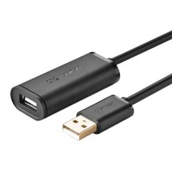   UGREEN US121 USB 2.0 hosszabbító kábel, aktív, 15m (fekete),