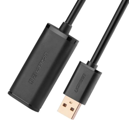 UGREEN US121 USB 2.0 hosszabbító kábel, aktív, 15m (fekete),