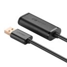 UGREEN US121 USB 2.0 hosszabbító kábel, aktív, 15m (fekete),
