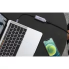 UGREEN CM483 USB-C RJ45 hálózati adapter (szürke)