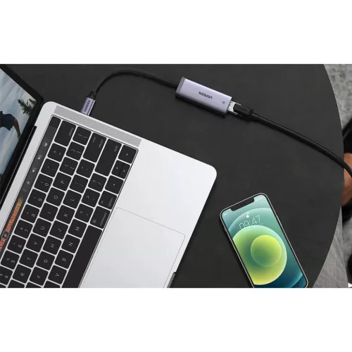 UGREEN CM483 USB-C RJ45 hálózati adapter (szürke)