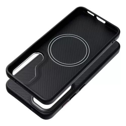 SAMSUNG Galaxy S25 Ultra Carbon Elite Mag tok kompatibilis MagSafe fekete
