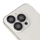 Lencsevédő üveg szett iPhone 15 Pro / 15 Pro Max fekete kerettel (3 db)