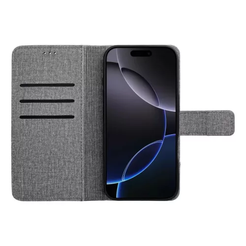 GOMMA fliptok Samsung Galaxy A26 5G szürke tok