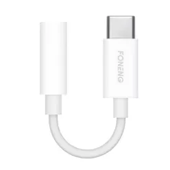 Foneng BM21 3.5mm jack - USB-C audio kábel (fehér)