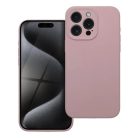 Szilikon tok 2mm iPhone 15 Pro Max számára homok rózsaszín