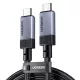 Ugreen L705 USB4 Gen 3 kábel, 240W, 40Gbps, 1m (Csillagszürke)