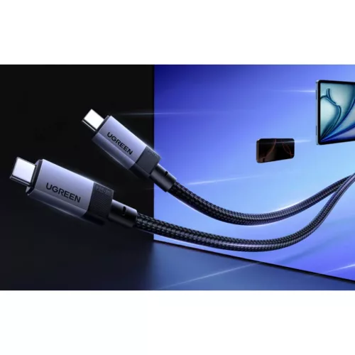 Ugreen L705 USB4 Gen 3 kábel, 240W, 40Gbps, 1m (Csillagszürke)