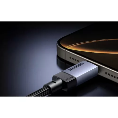 Ugreen L705 USB4 Gen 3 kábel, 240W, 40Gbps, 1m (Csillagszürke)