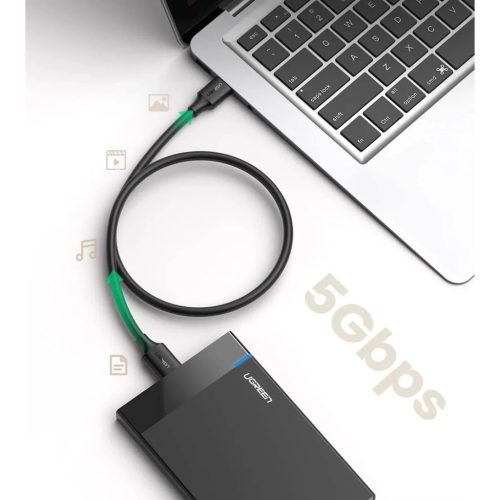 UGREEN USB 3.0 - micro USB 3.0 kábel, 0,5 m (fekete)