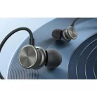 Joyroom Vezetékes Fülhallgató, Fülbe helyezhető fejhallgató távirányítóval és mikrofonnal, 3.5mm Jack, Sötétszürke (JR-EW03)