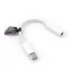 Fehér AUX Type C (férfi) - Jack 3,5 mm (női) adapter