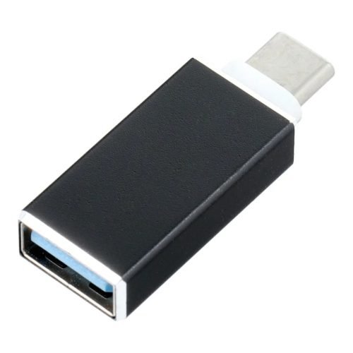 OTG USB A 3.0 (anya) - Type C (apa) adapter fekete