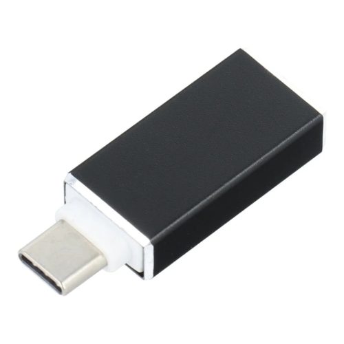 OTG USB A 3.0 (anya) - Type C (apa) adapter fekete