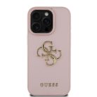 Guess PU Grained 4G Metal Logo iPhone 15 Pro Max tok Pink