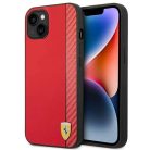 Ferrari FEHCP14MAXRE iPhone 14 Plus 6.7" piros/piros kemény tok Carbon