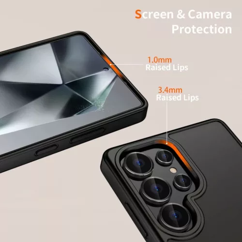 Tech-protect Magmat Galaxy S25 Ultra Matte Black tok
