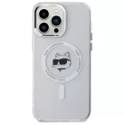 Karl Lagerfeld IML Metal Choupette Head MagSafe iPhone 13 Pro Max tok - fehér