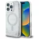 iPhone 16 Pro Ezüst Guess Resin Gradient Glitter MagSafe tok