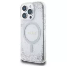 iPhone 16 Pro Ezüst Guess Resin Gradient Glitter MagSafe tok