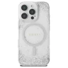 iPhone 16 Pro Ezüst Guess Resin Gradient Glitter MagSafe tok