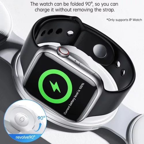 iPhone, Apple Watch, AirPods Fehér Yesido - Vezeték nélküli töltőállomás 5 az 1-ben (DS29) - Mágneses, Összecsukható, Tartó, 15W