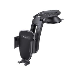   Yesido - Autós tartó (C130) - Gravitációs tartás műszerfalhoz, állítható szívókorongos tartó - Fekete