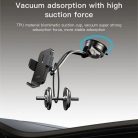 Szélvédőre és műszerfalra való Yesido C172 autós telefontartó, 360 fokban forgatható - Fekete