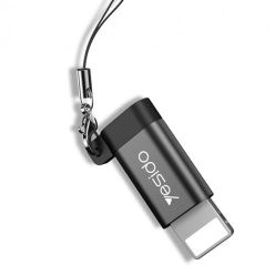   Yesido - OTG Adapter (GS05) - Lightning Micro USB-re, Plug & Play, 480Mbps - Fekete