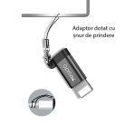 Yesido - OTG Adapter (GS05) - Lightning Micro USB-re, Plug & Play, 480Mbps - Fekete