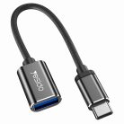 OTG Kábel Adapter (GS01) Type-C - USB 2.0, Plug & Play - Fekete Yesido