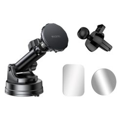   Autós tartó Yesido C160 műszerfalra és légbeömlőre, 360 fokban állítható szög - Fekete