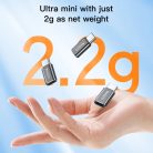 Yesido - OTG Adapter (GS22) Alumínium Ötvözet, Type-C to Lightning, 480Mbps - Szürke