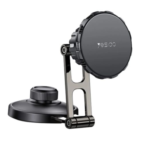 Yesido - Autós tartó (C198) - Mágneses markolat, teleszkópos, műszerfalra és kijelzőre - Szürke