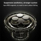 Yesido - Autós tartó (C198) - Mágneses markolat, teleszkópos, műszerfalra és kijelzőre - Szürke