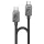 Yesido - Adatkábel (CA196) - Type-C to Type-C, Gyors töltés, 480Mbps, PD60W, CarPlay kompatibilis, cink ötvözet, 1.2m - Fekete