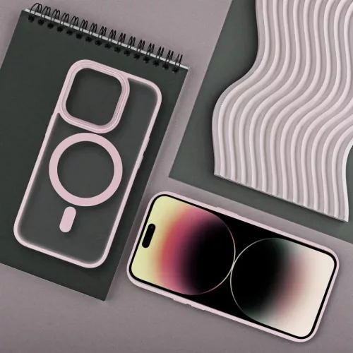MATTE MAG COVER tok kompatibilis MagSafe-el SAMSUNG S25 ULTRA rózsaszín