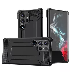   Hybrid Armor tok Samsung Galaxy S25 Ultra páncélozott hibrid tok - fekete